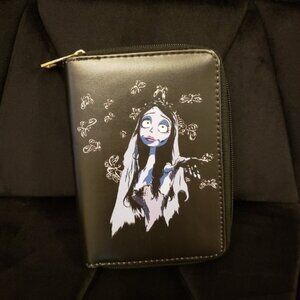 SHEIN Black and White Corpse Bride Graphic Wallet